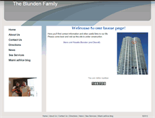 Tablet Screenshot of blunden-family.com